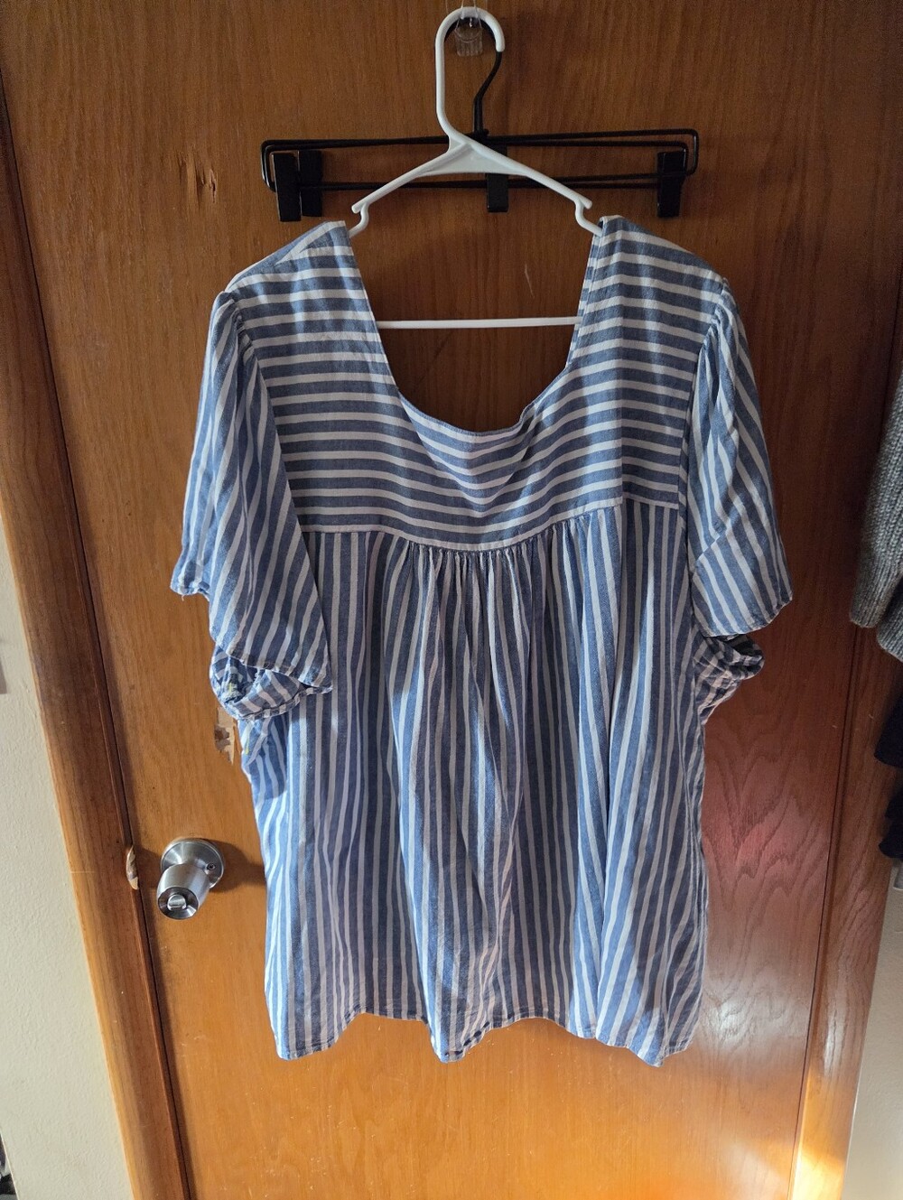 Blue And White Top